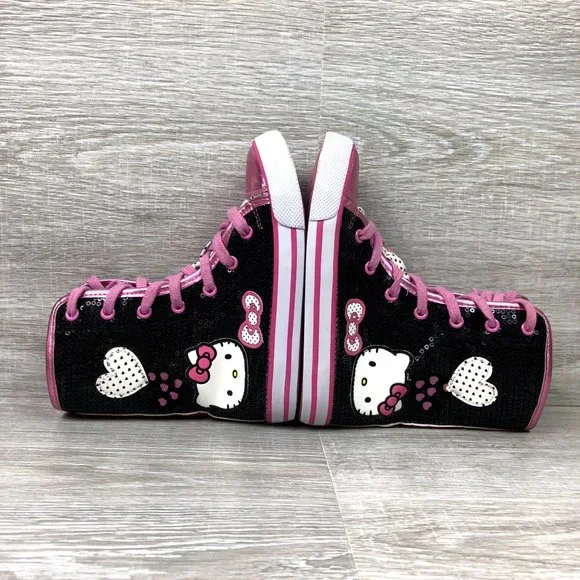 Girls Sanrio Hello Kitty Hi-Tops - Size 10M - Picture 2 of 8
